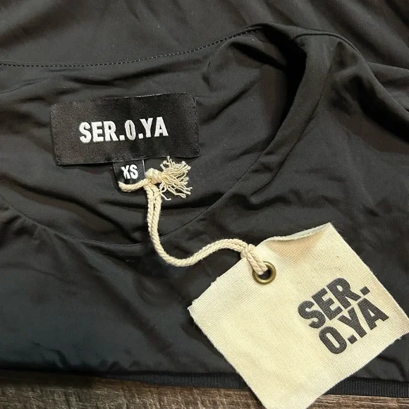 Ser.o.ya Ruby Dress. Color: black. (Size: XS) - Picture 5 of 7